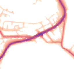 Daytime road noise heatmap for NE39 1BX
