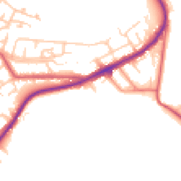 Daytime road noise heatmap for NE39 1BZ