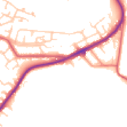 Daytime road noise heatmap for NE39 1DA