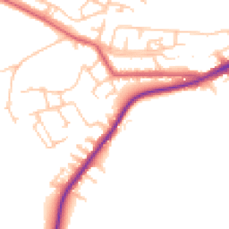 Daytime road noise heatmap for NE39 1DB