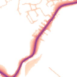 Daytime road noise heatmap for NE39 1DG