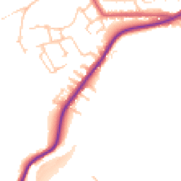 Daytime road noise heatmap for NE39 1DQ