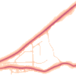Daytime road noise heatmap for NE39 1HA