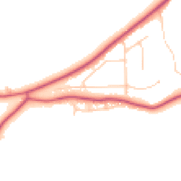 Daytime road noise heatmap for NE39 1HF