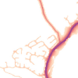 Daytime road noise heatmap for NE39 1RA