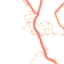 Daytime road noise heatmap for NE39 2AP