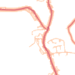 Daytime road noise heatmap for NE39 2AS