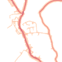 Daytime road noise heatmap for NE39 2BS