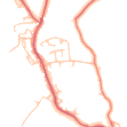 Daytime road noise heatmap for NE39 2BU