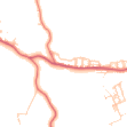 Daytime road noise heatmap for NE39 2DA