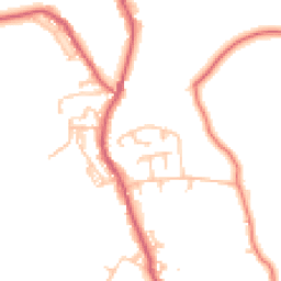 Daytime road noise heatmap for NE39 2DW