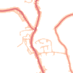 Daytime road noise heatmap for NE39 2DY