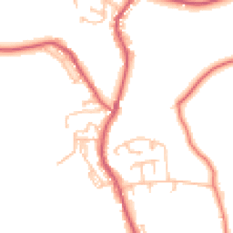 Daytime road noise heatmap for NE39 2EA