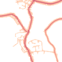 Daytime road noise heatmap for NE39 2EB