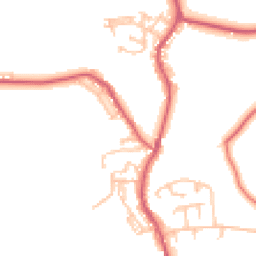 Daytime road noise heatmap for NE39 2EE