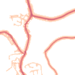 Daytime road noise heatmap for NE39 2FE