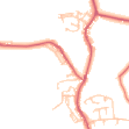 Daytime road noise heatmap for NE39 2HF