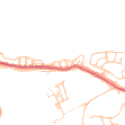 Daytime road noise heatmap for NE39 2JQ