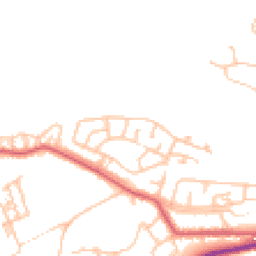 Daytime road noise heatmap for NE39 2JS