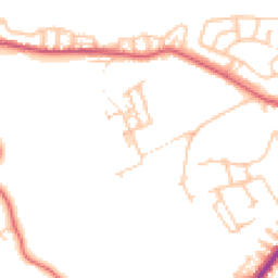 Daytime road noise heatmap for NE39 2NB