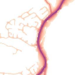 Daytime road noise heatmap for NE39 2PB
