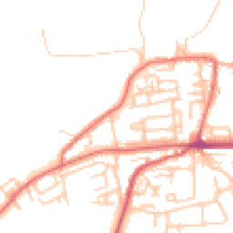 Daytime road noise heatmap for NE40 3AD