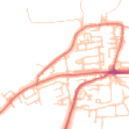 Daytime road noise heatmap for NE40 3AE