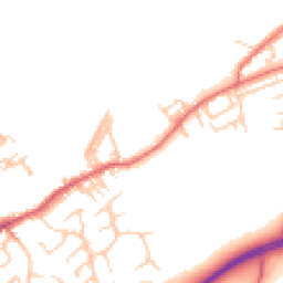 Daytime road noise heatmap for NE40 3AG