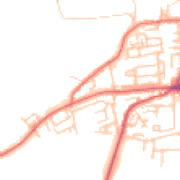 Daytime road noise heatmap for NE40 3AJ
