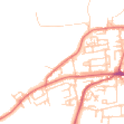 Daytime road noise heatmap for NE40 3AL