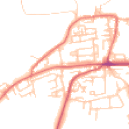 Daytime road noise heatmap for NE40 3AP