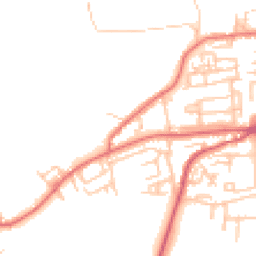 Daytime road noise heatmap for NE40 3AW