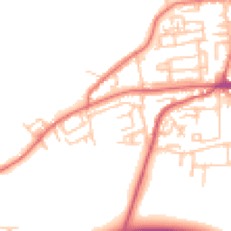 Daytime road noise heatmap for NE40 3BJ