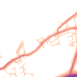 Daytime road noise heatmap for NE40 3BQ