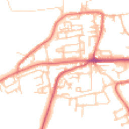 Daytime road noise heatmap for NE40 3BT