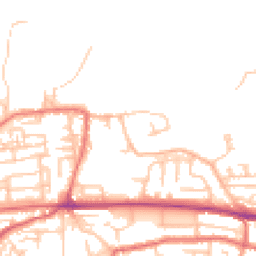 Daytime road noise heatmap for NE40 3BU