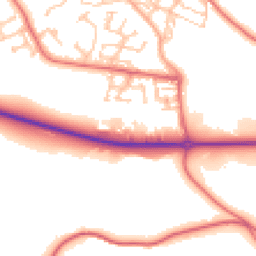 Daytime road noise heatmap for NE40 3DG