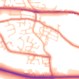 Daytime road noise heatmap for NE40 3DJ