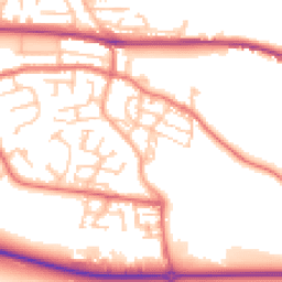 Daytime road noise heatmap for NE40 3EB