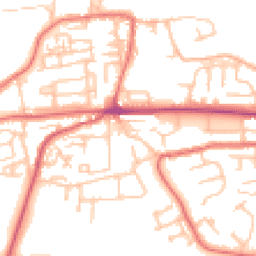 Daytime road noise heatmap for NE40 3LB