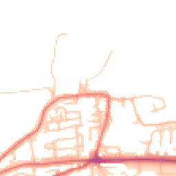 Daytime road noise heatmap for NE40 3PZ