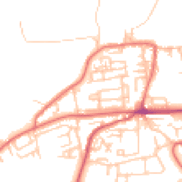 Daytime road noise heatmap for NE40 3RE