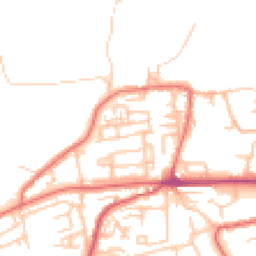 Daytime road noise heatmap for NE40 3RQ