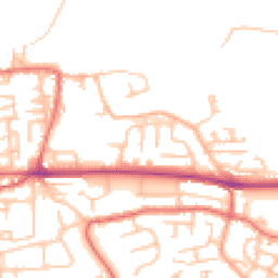Daytime road noise heatmap for NE40 3RZ