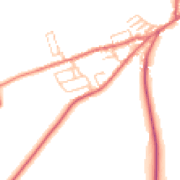 Daytime road noise heatmap for NE40 4BJ