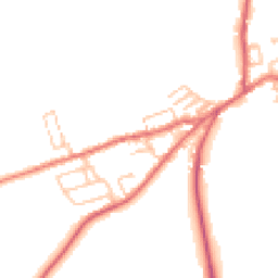 Daytime road noise heatmap for NE40 4BL