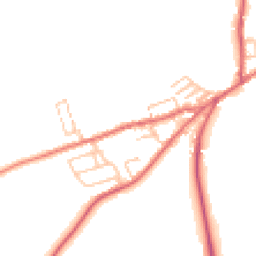 Daytime road noise heatmap for NE40 4BR