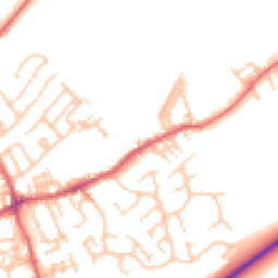 Daytime road noise heatmap for NE40 4DA