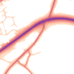 Daytime road noise heatmap for NE40 4QL