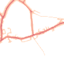 Daytime road noise heatmap for NE40 4QQ